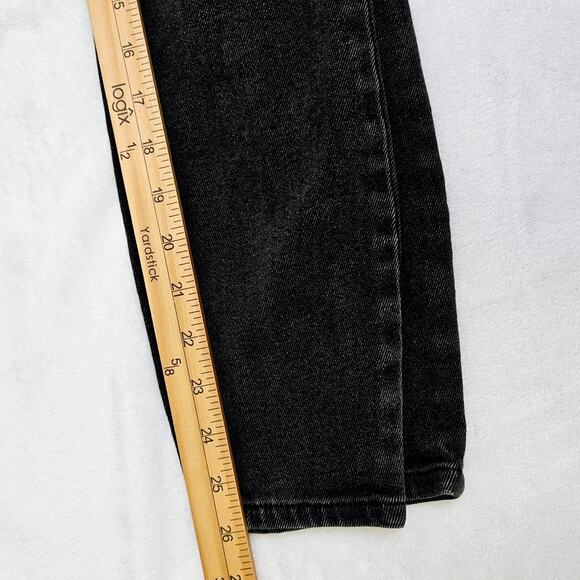 Altar'd State High Rise Ankle Skinny Jean Graphite Dark Gray Sz 3/26 Distressed - Picture 14 of 14